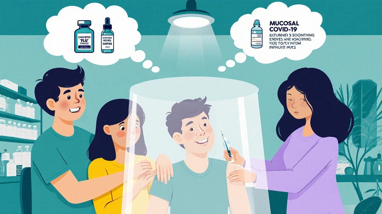 Family members get vaccinated, creating a protective cocoon around an IPF patient.