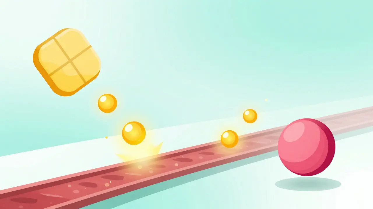 Conceptual illustration showing identical active ingredients coming from two different looking pills.